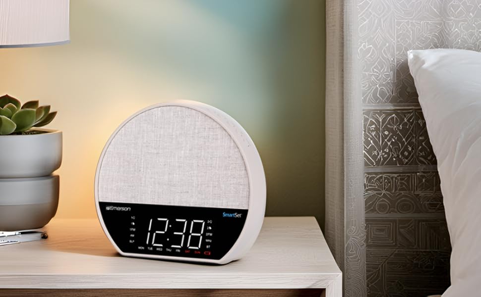 sunrise alarm clock, HATCH, 6 soothing sounds, 8 color changing led
