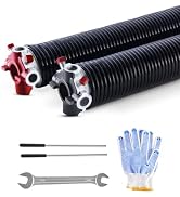 VEVOR Garage Door Torsion Springs, Pair of 0.234 x 2 x 28 in, 16000 Cycles, Electrophoresis Black...