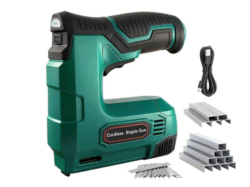 Hi-Spec 4V Cordless USB Staple Gun for DIY, Crafts, Furniture and Carpentry