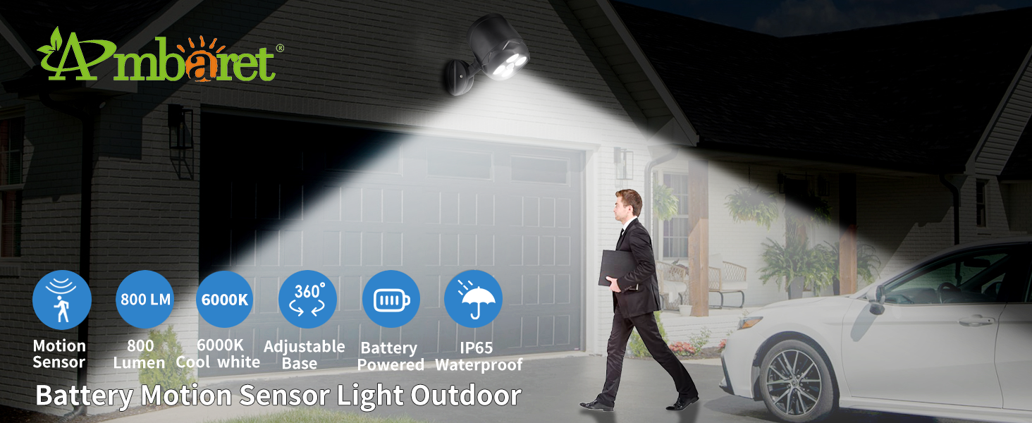 battery powered spotlight outdoor