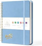 Lined Spiral College Ruled Journal Notebook,140 Pages,A5(5.9" x 8.3") | Sky Blue,Hardcover,for Me...