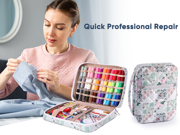 230pcs Cute Sewing Supplies Kit with Premium Scissors