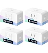 meross Matter Smart Plug, Energy Monitoring, Standby Killer, FFS Setup, 15A/1800W, 100% Privacy W...