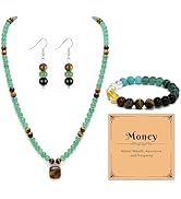 Roe Dolph Money Attraction Necklace Money Bracelets for Women Green Jade Bracelet Feng Shui Wealt...