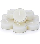 Natural Beeswax Tealights, DEYBBY Handmade Beeswax Candles, 4 Hour Burn Time, Clear Cup, Set of 1...