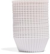 The Silicone Kitchen Reusable Silicone Baking Cups, Non-Toxic, BPA Free, Dishwasher Safe, Regular...