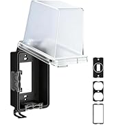 TAYMATIC Extra-Deep 1-Gang Outdoor Outlet Cover, 4" Extra-Deep Receptacle Cover, NEMA 3R Weatherp...