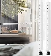 WooFog Window Security Bars Adjustable, Window Bars Security Inside Vertical, Heavy Window Ac Loc...