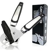 JACCOOTHALIA Can Opener Manual, Heavy Duty Can Opener with Built-In Bottle Openers, Ergonomic Des...
