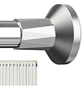 TasticTotes Shower Curtain Rod 30-64 Inch, 1" Diameter Adjustable Spring Tension Rod No Drill Req...