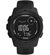 AVTREK Tactical Watch with Compass,50M Waterproof Digital Pedometer Watch, Altimeter Watch for Ou...