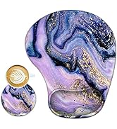 ArtSo Ergonomic Mouse Pad with Wrist Support Gel Mouse Pad Wrist Rest, Non-Slip PU Base Comfortab...