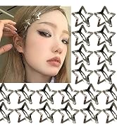 20 PCS 1.65" Star Hair Clips Snap Star Hair Accessories Non Slip Star Clips for Girls Women Y2K A...