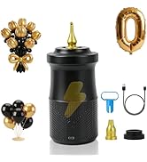 Kusamue Balloon Pump Electric with Battery, 2-in-1 Electric Air Pump for Long Balloon Inflator Bl...