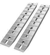 VEVOR Aluminum Ramps, 6000 lbs, Heavy-Duty Ramps with Top Hook Attaching End, Universal Loading R...