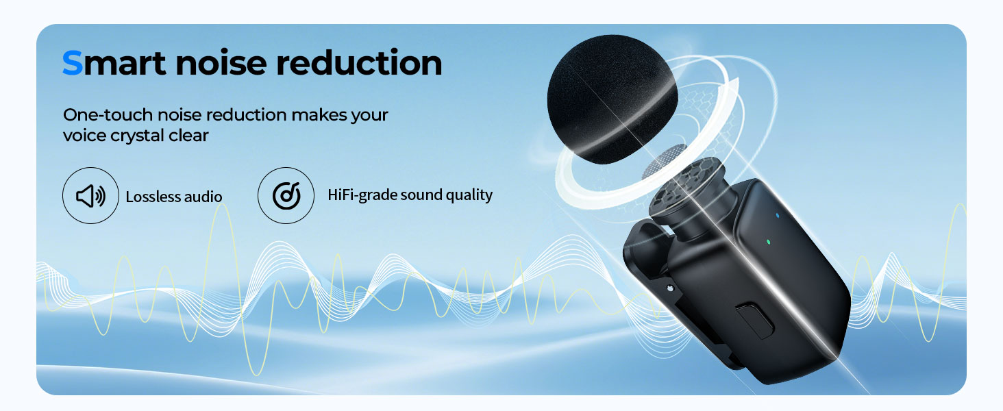 Noise-Canceling Mini Microphone