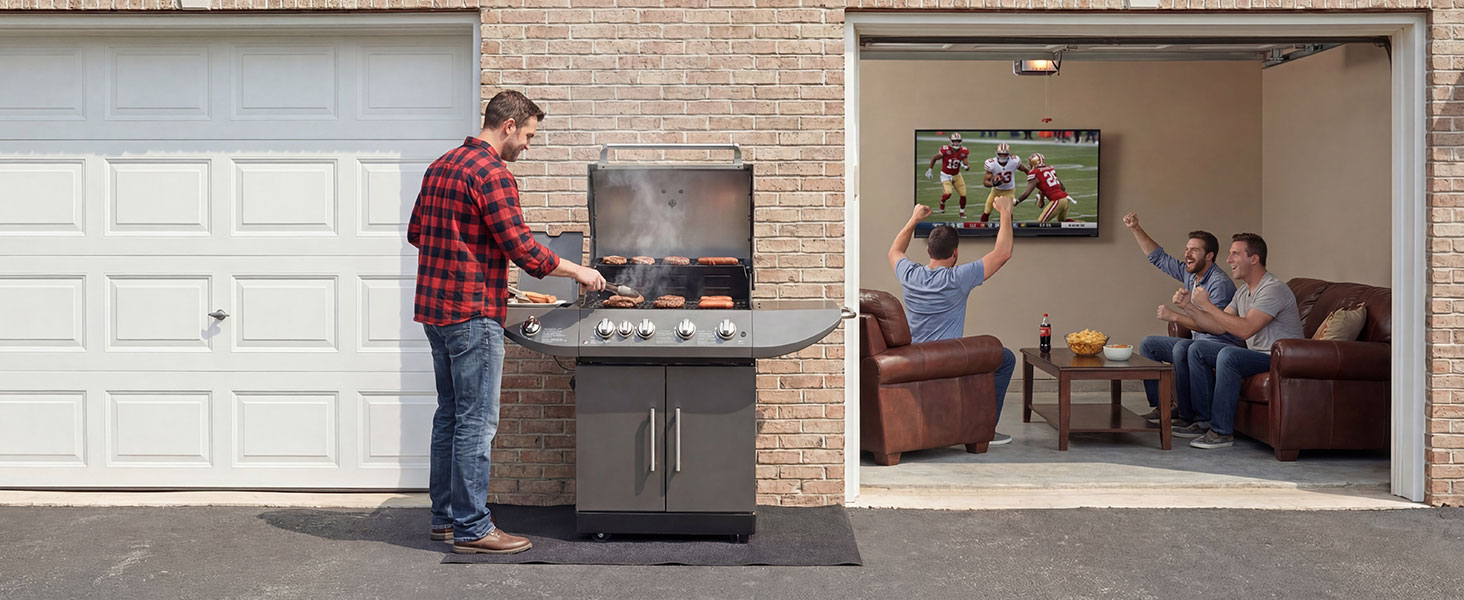 drymate under gas grill griddle mat deck patio protection pad USA made estera de parrilla de gas