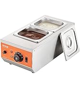 VEVOR Chocolate Tempering Machine, 9 Lbs 2 Tanks Chocolate Melting Pot TEMP Control 86~185?, 1500...