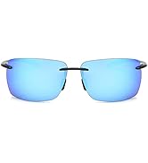 MIRYEA Rimless Polarized Sports Sunglasses for Men Women Driving Running Fishing Golf UV Blocking...