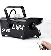 Fog Machine LURT 500W Mini Smoke machine with Wireless Remote Control and Auto Mode Portable for ...