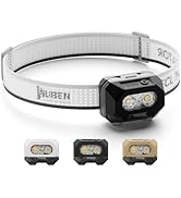 WUBEN H4 LED Headlamp Rechargeable, 800 Lumens Super Bright Head lamp, IP68 Waterproof headlamp w...