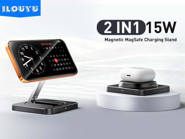 2 IN1 15W Magnetic Charging Stand