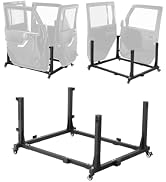 VEVOR Jeep Door Storage Cart, 4 Doors Moveable Storage Cart Rack with Thickened Rubber Cushion, S...