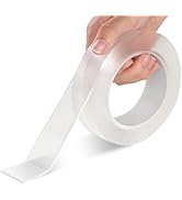 Kwtpsg Nano Tape Double Sided Tape 10FT Heavy Duty Super Tough Tape Clear Mounting Sticky Tape Re...