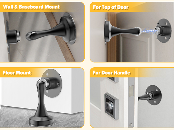 Magnetic Door Stoppers for Bottom of Door