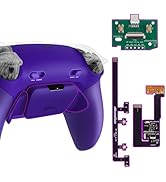 eXtremeRate RISE Plus MAX Back Paddles Kit with Clicky Trigger Stops & Rubberized Grip for PS5 Co...
