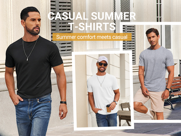 men's crew neck short sleeve shirts
