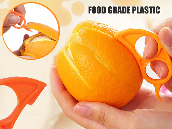 Orange Peeler Tools Citrus Peel Cutter Plastic Fruit Vegetable Slicer Cutter Lemon Peeler Opener