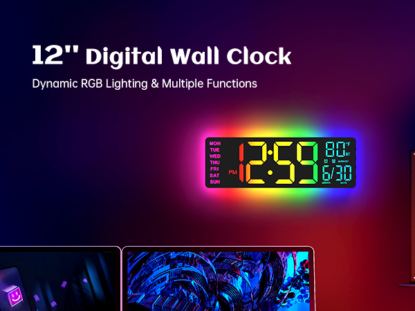 digital wall clock