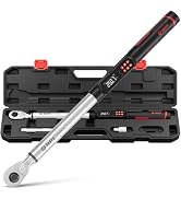 VANPO 1/2-Inch Digital Torque Wrench, 12.5–250.8 ft-lb/17–340 Nm, Precise Electronic Torque Wrenc...