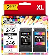 245XL 246XL Ink Cartridge Replacement for Canon 245XL 246XL Combo Pack for Canon Ink 245 and 246 ...