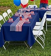 misaya 8 Packs Disposable Plastic Table Cloth, 54 x 108 Inch Waterproof Rectangle Tablecloth, Lea...