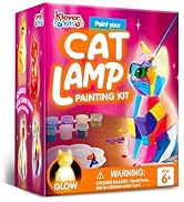 Klever Kits DIY Night Light- Paint Your Own Cat Lamp- Arts & Crafts Kit School Activities Art Sup...