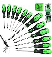 SWANLAKE Magnetic Torx Screwdriver Set - 13 Pieces - T5 to T40 Star Screwdrivers