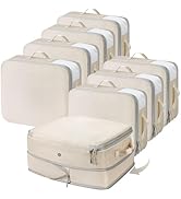 DIMJ Clothes Storage Bag 8 Pack, Compression Organizer for Blanket, Sweater, Pillow Storage Space...