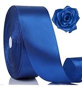 NESCCI 100 Yards Ribbon,1-1/2 Inch Royal Blue Satin Ribbon,Double Sided Satin Ribbons,Perfect for...