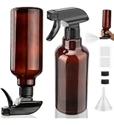 Hethyo 16.9oz Glass Spray Bottles 2 Pack, 360° Any-Angle Spraying | Refillable Leak-proof Bottles...