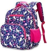 RHCPFOVR Kids Backpack for Girls - Girls Backpack 3-8 Ages Butterfly for Kids 15 Inch School Book...