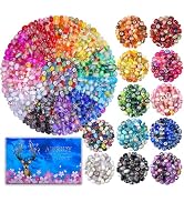 Aipridy 200 Pieces Assortment European Large Hole Beads Spacer Beads Rhinestone Craft Beads for D...