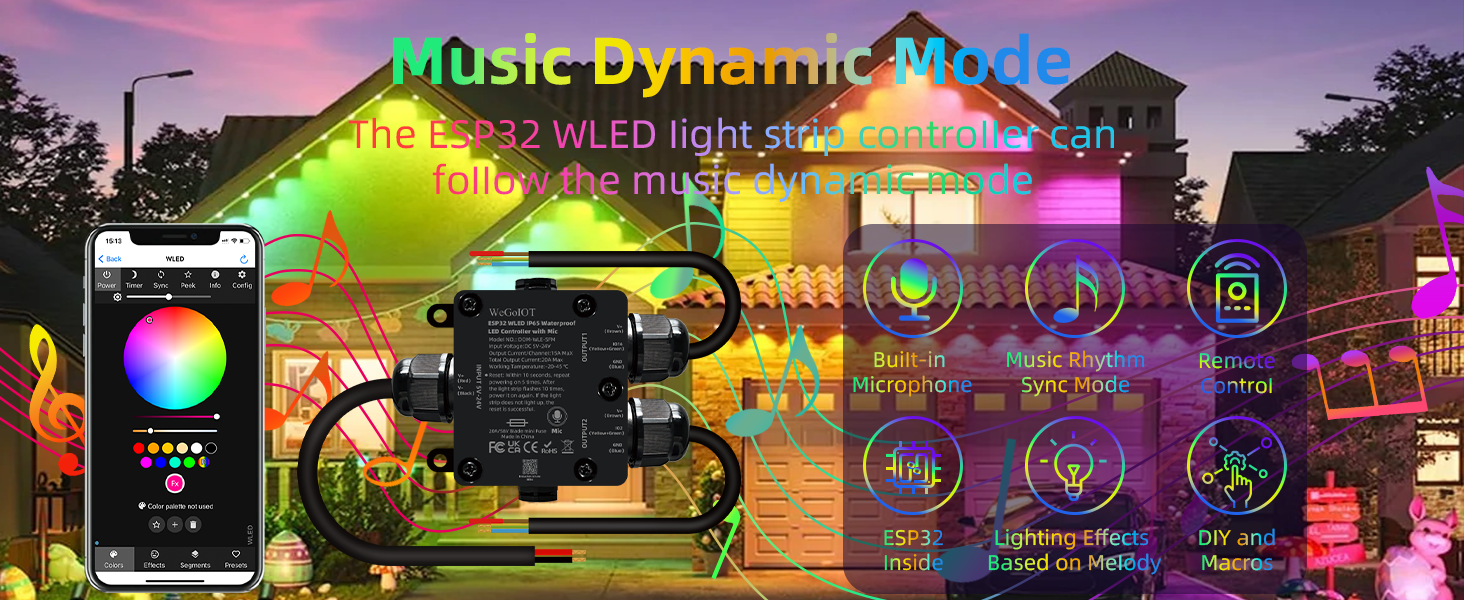 Waterproof ESP32 WLED Controller