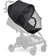 Beberoad Love Universal Stroller Sunshade and Mosquito Net, 2-in-1 UV Protection Tent Cover with ...