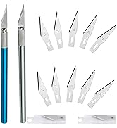 KEWAYO Exacto Knife Set 2 Pack #11, Comes With 10 Spare Blades, Scrapbooking, Stencil, and DIY Pr...
