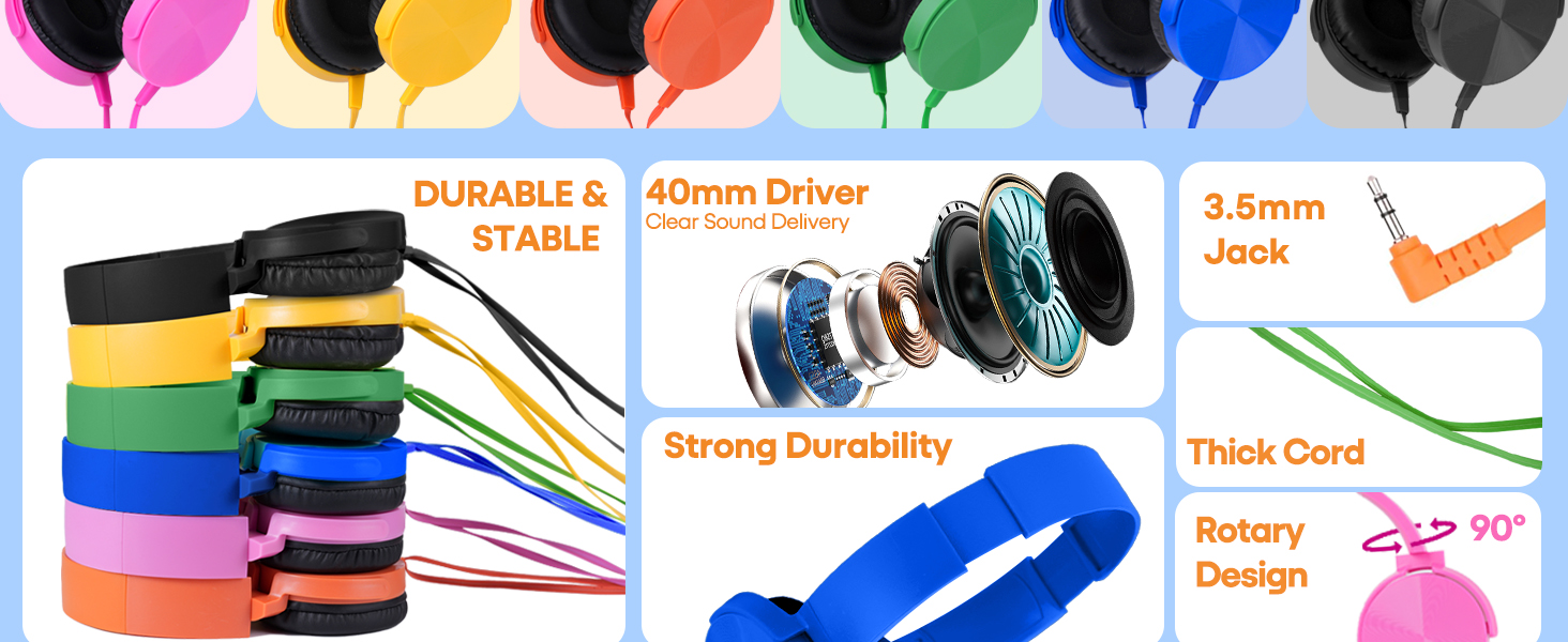 on ear headphones for kids