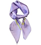 Rcrawica Women's Silk Feeling Square Scarf,27.5 * 27.5 Inches | Classic Polka Dot Satin Scarf for...