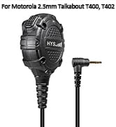 HYS Handheld Shoulder Speaker Mic, Two Way Radio Remote Speaker Microphone for Motorola 2.5mm Tal...