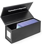 CollectHall Toploader Storage Box for Trading Cards, Vertical Magnetic Closure Sports Card Storag...